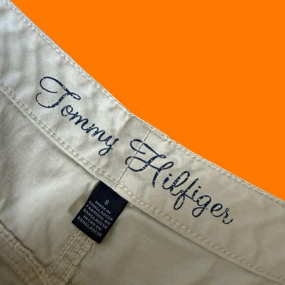 00's vintage khaki cargo utility y2k mini skirt Size 8 Tommy Hilfiger - Picture 5 of 6